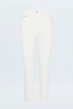 Bri Ankle High Rise Slim Straight-Antique White by Pistola