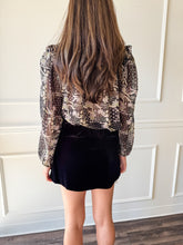 Cindi Black Velvet Skort by Steve Madden