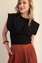 City Muse Structured Top in Black