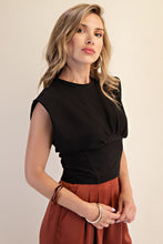 City Muse Structured Top in Black