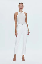 Bri Ankle High Rise Slim Straight-Antique White by Pistola