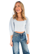 Shay Top by Steve Madden in Sky Blue