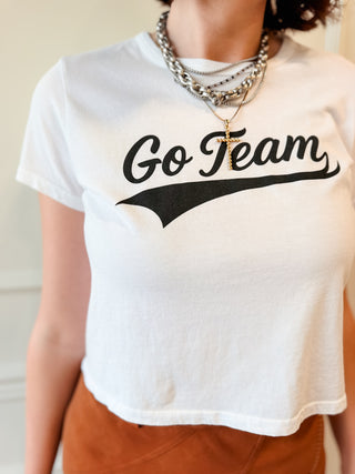 The Go Team Crop Tee