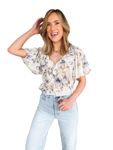 Brighton Floral Blouse by Steve Madden