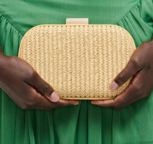 Alix Natural Straw Evening Clutch