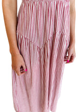 Riley Red Striped Dress