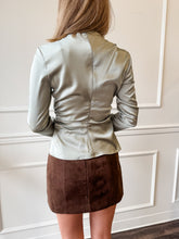 Evening Glow Sage Blouse