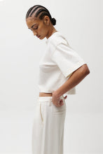 Mae Cropped Tee-Soft White by Pistola