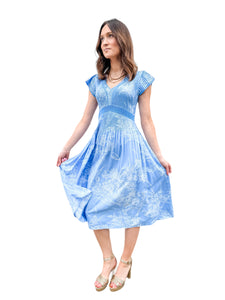 Spring Has Sprung Blue Floral Dress by Current Air