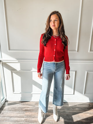 Lana Crop High Rise Ultra Wide Leg in Bistro by Pistola