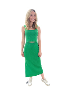 Kavala Green Skirt Set