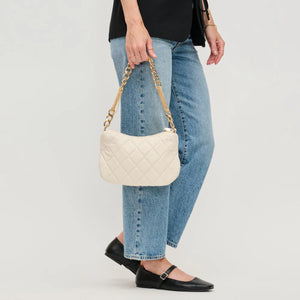 Eve Natural Quilted Crossbody