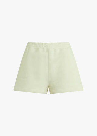 The Favorite Daughter Embroidered Sweat Short in Gardenia Light Sage