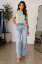Macie Sage Knit Top by Lucy Paris