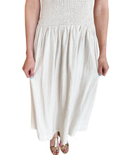 Marcella Smocked Linen Midi