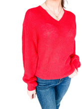 Daphne Lava Vneck Sweater by Lucy Paris