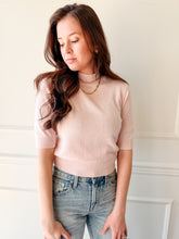 Favorite Daughter Bonnie Cashmere Short Sleeve Top – Pink