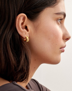 Birthstone Hoop Earring