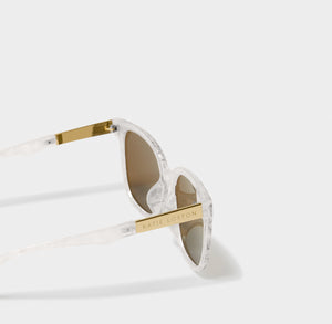 Savannah Sunglasses in White Marble by Katie Loxton