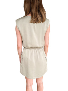 Santiago Sage Cargo Dress