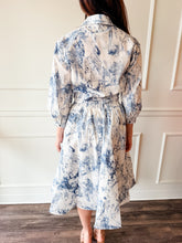 Coastal Toile Midi Skirt