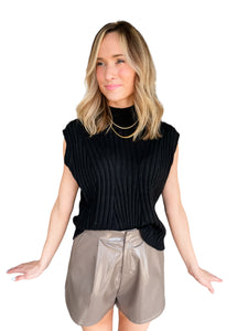 Precious Mocha Patent Shorts