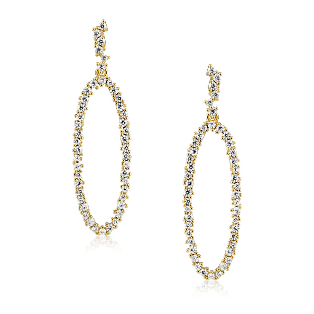 Cheyanne Pave Earrings by Sahira