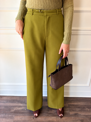 Valli Wide-Leg Pant – Green by Lucy Paris