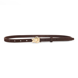 Nic Cocoa Skinny Belt