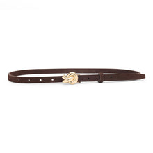 Nic Cocoa Skinny Belt