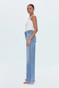 Lana Double Button High Rise Ultra Wide Leg by Pistola