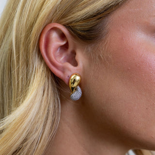 Pave Raindrop Earring by Sahira