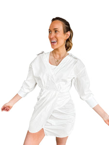 Weslie White Shirt Dress