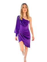 Cocktail Hour Orchid One Shoulder Dress