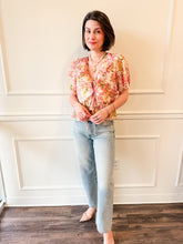 Lucy Paris Bee Floral Ruffle Blouse