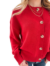 Lucy Red Cardigan