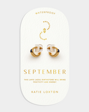 Birthstone Hoop Earring