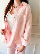 Pistola Elin Denim Shacket - Blush