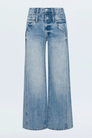 Caleb High Rise Stacked Waist in Era by Pistola