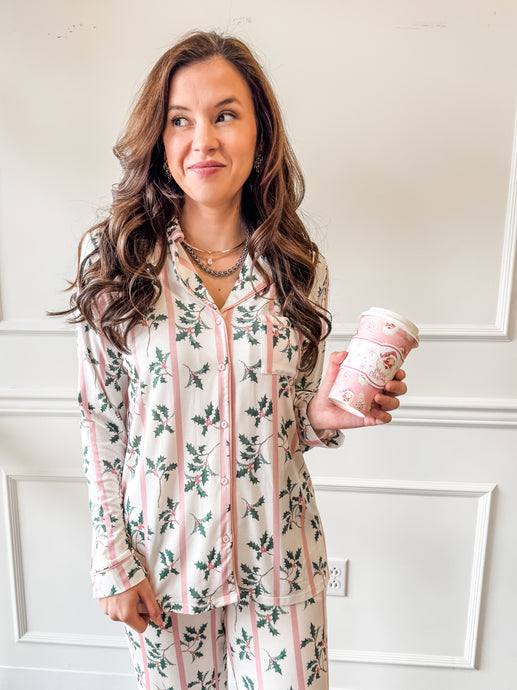 Holly Stripe PJ Set