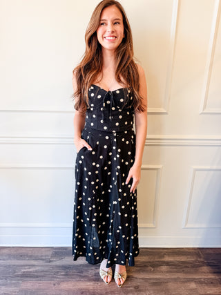 Midnight in Paris Polka Dot Set