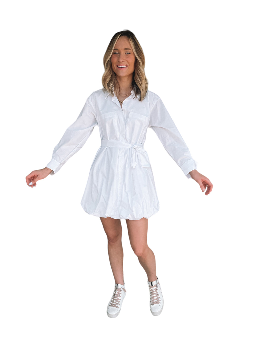 Pamela Bubble Shirt Dress