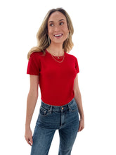 Clem Red Knit Top