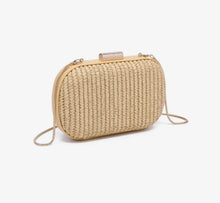 Alix Natural Straw Evening Clutch
