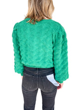 Making Waves Green Bubble Sweater