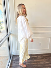 Eloine Soft Yellow Satin Midi by JiJi