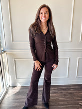 Kinsley Mocha Flare CorduroyPant by Pistola