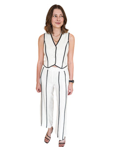 Piper Perfection Linen Vest Set