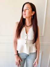 The Sutton White Peplum Knit Top
