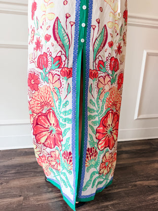Garden Party Border Maxi Dress